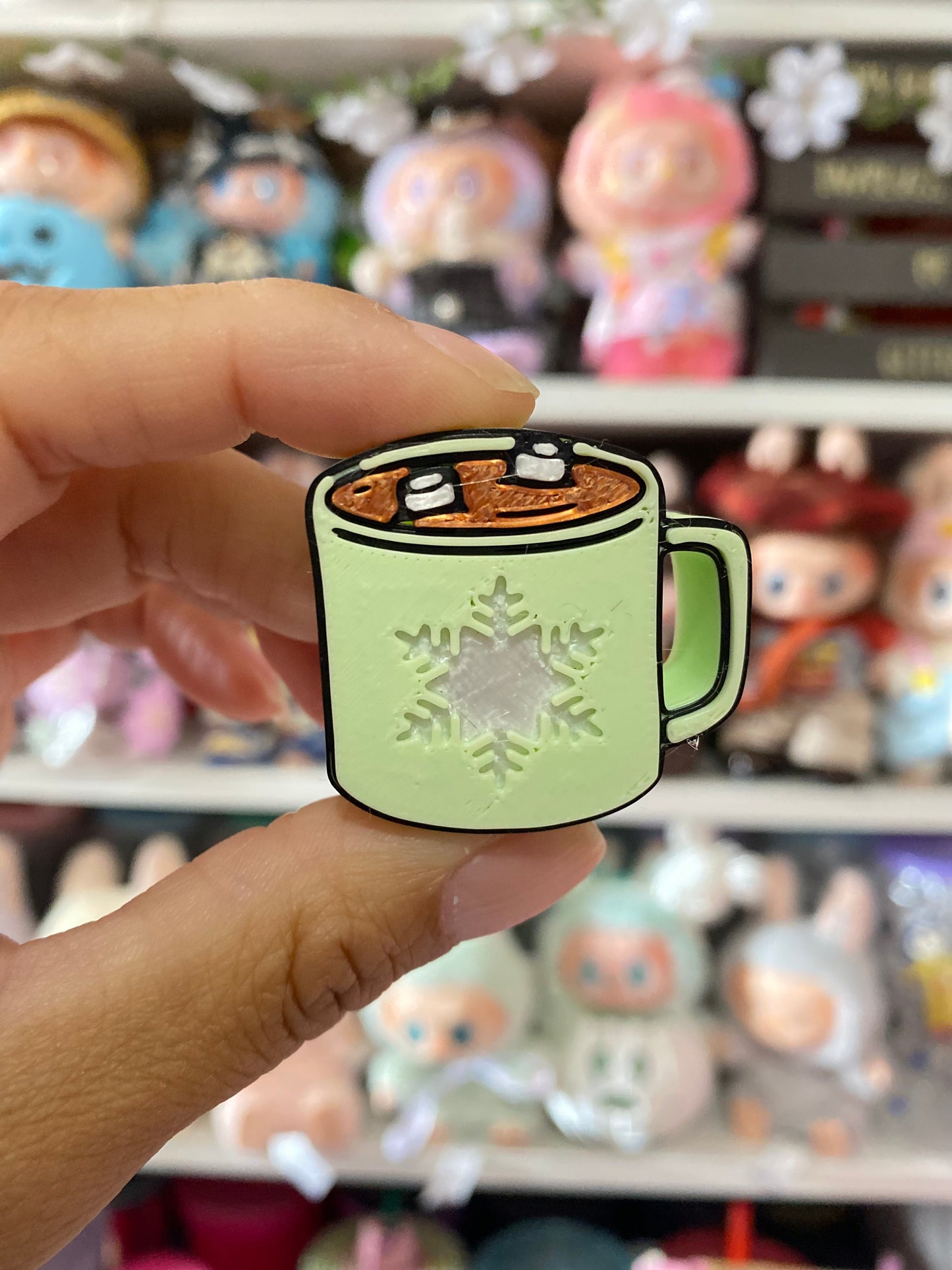 SNOWFLAKE MUG | 3D STRAW STOPPER | WHOLESALE | SINGLE