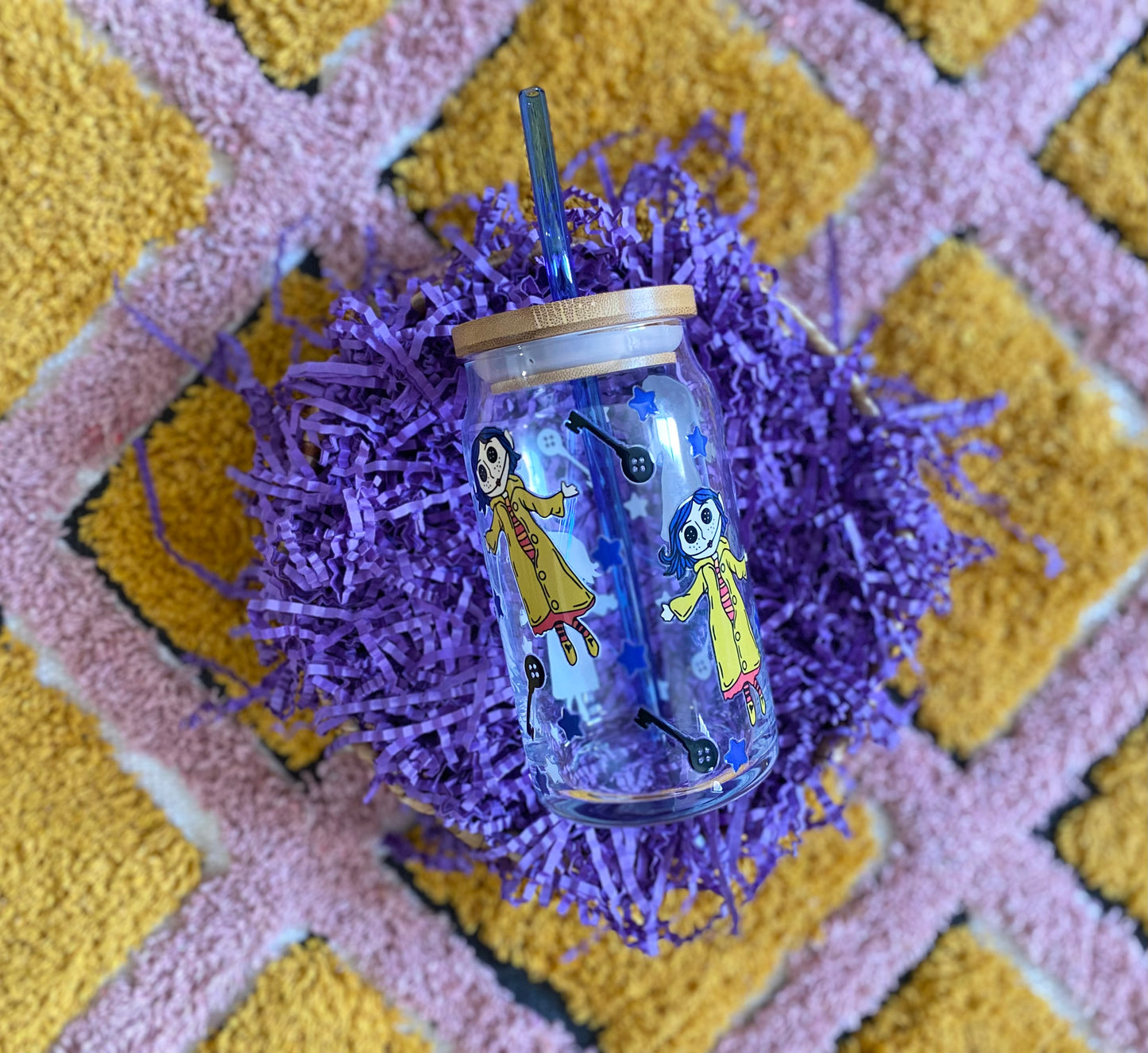 BUTTON EYES | GLASS CUP