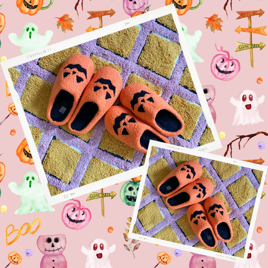 SPOOKY PUMPKIN | SLIPPERS | HALLOWEEN
