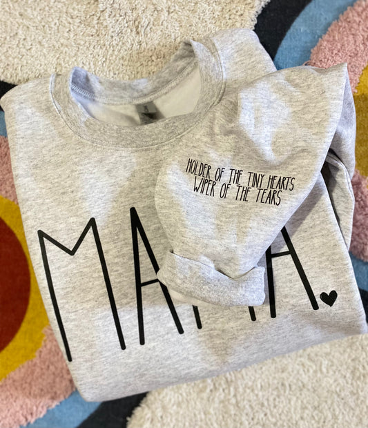 MAMA❤️| SLEEVE PRINT | SWEATSHIRT
