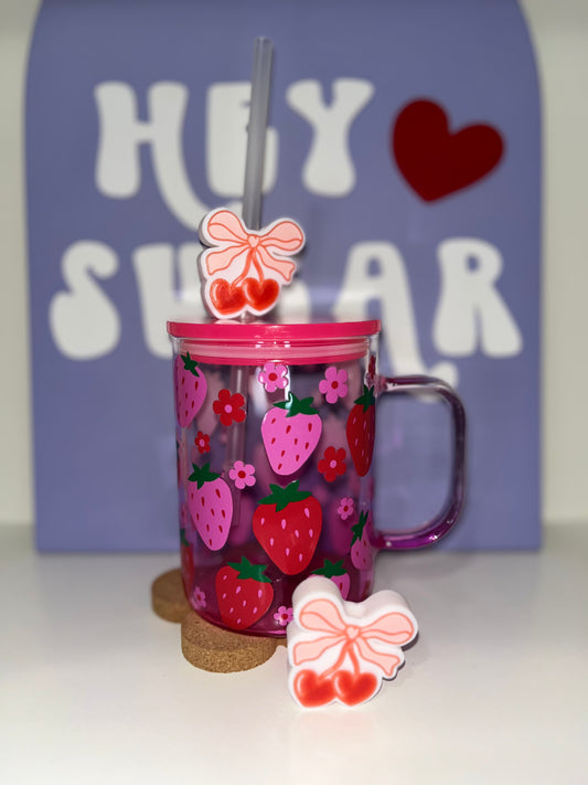 CHERRY COQUETTE | 3D STRAW TOPPER | SINGLE