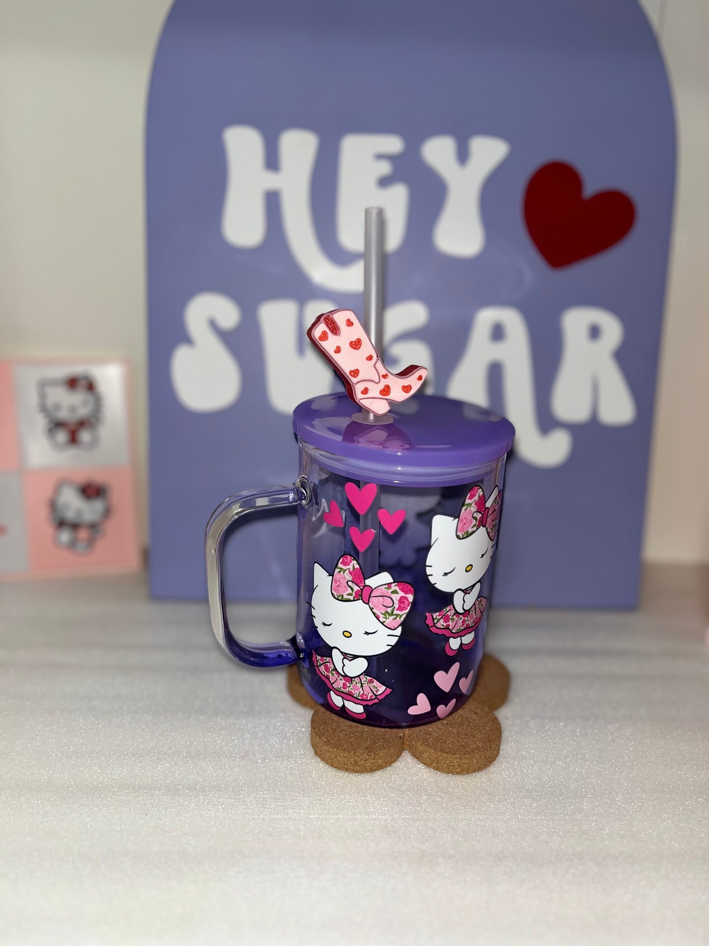 COW GIRL BOOTS  | 3D STRAW TOPPER | SINGLE