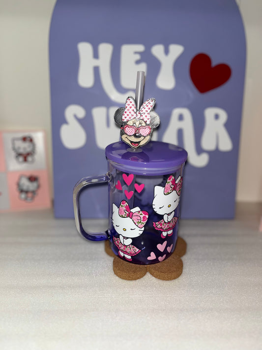 MOUSE GIRL | 3D STRAW TOPPER | SINGLE