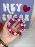 PINK ZEBRA | KEYCHAIN | WRISTLETS