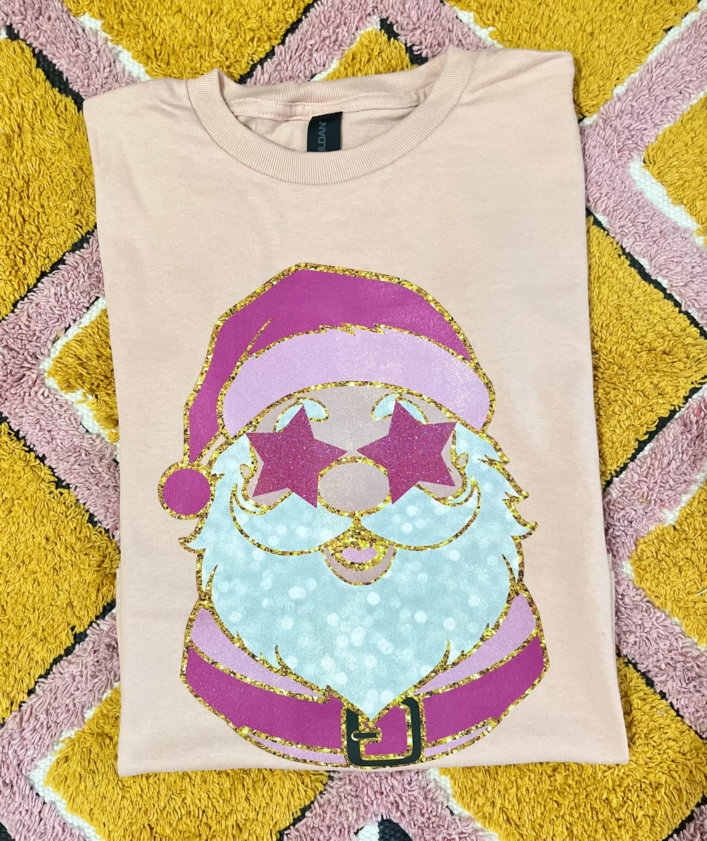 GLITTER SANTA | T-SHIRT | CHRISTMAS | YOUTH
