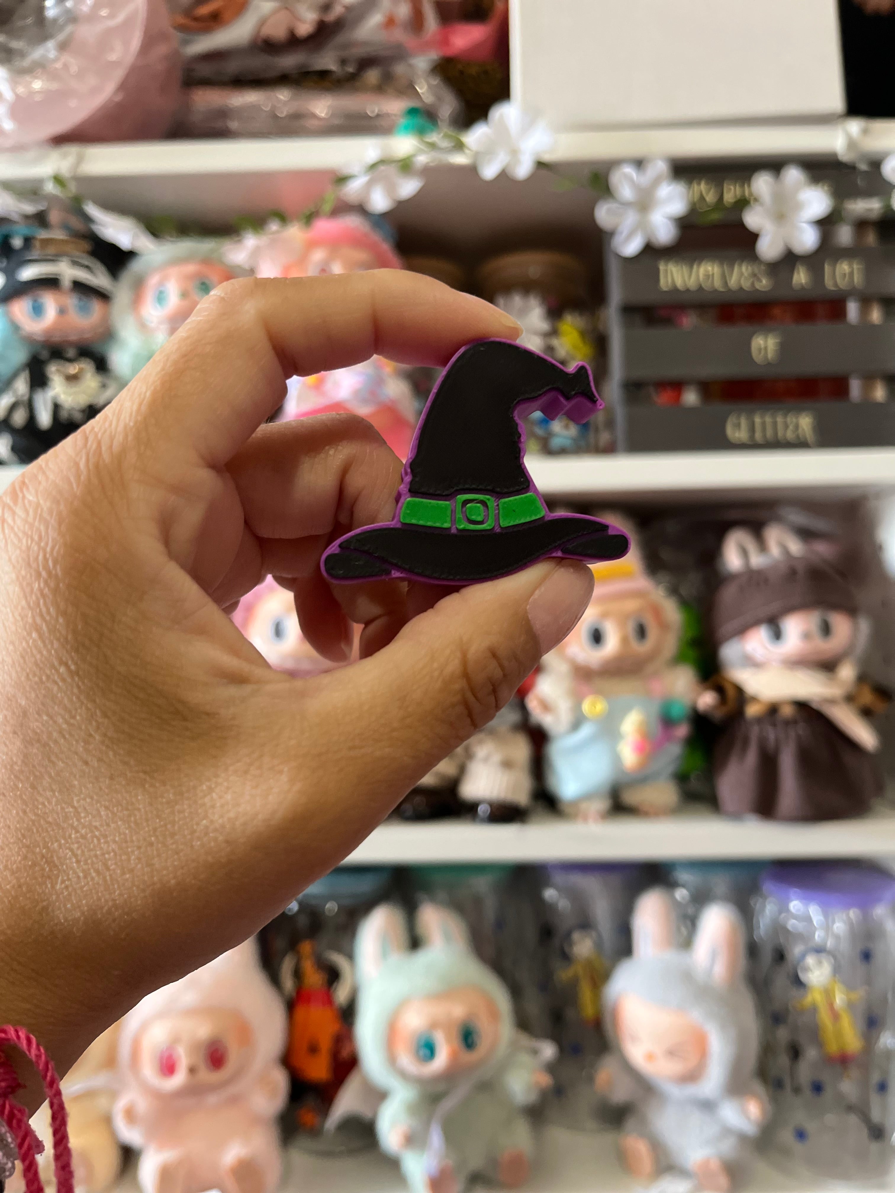 WITCH HAT | 3D STRAW TOPPER | SINGLE