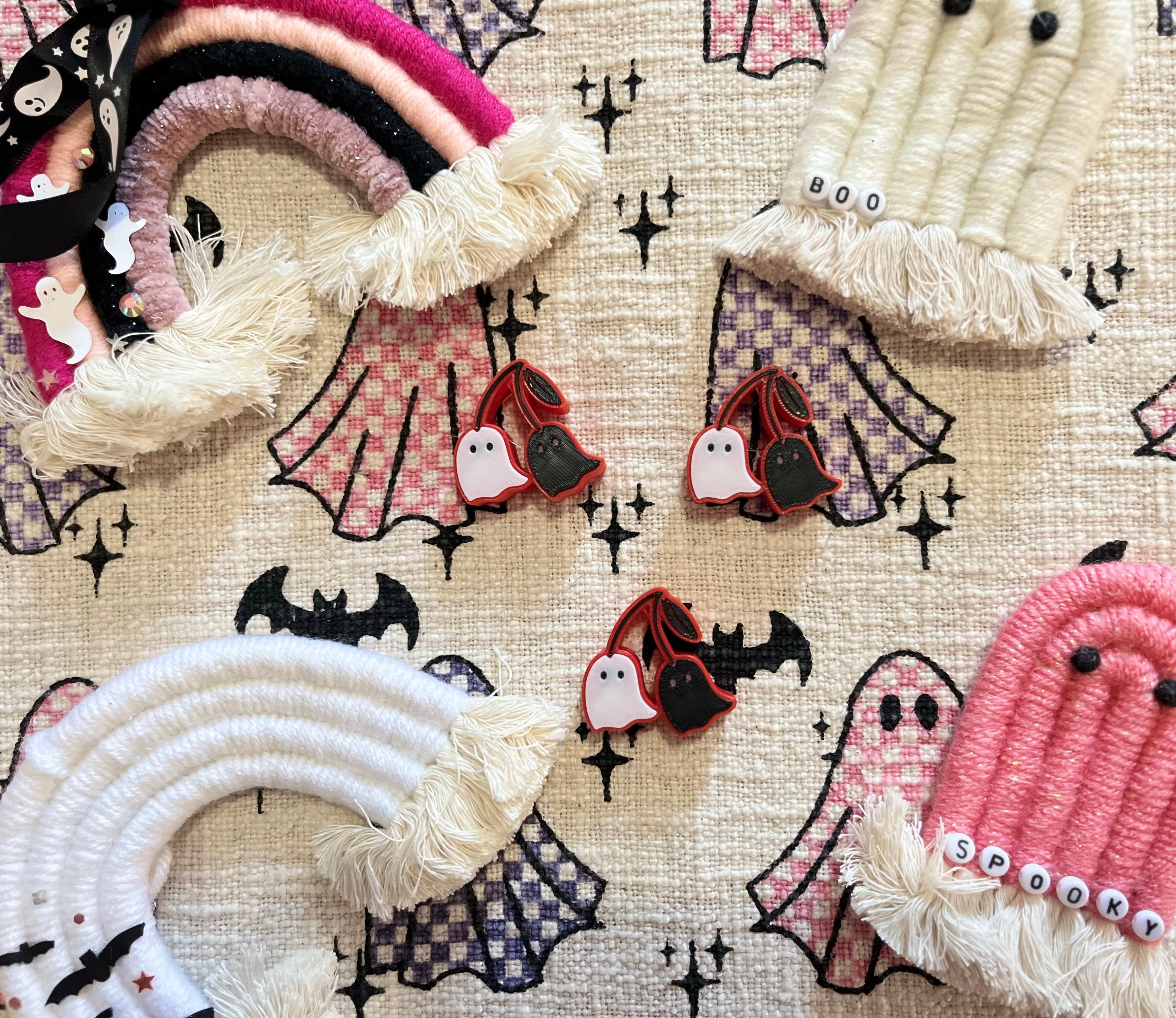 CHERRY GHOST | 3D STRAW TOPPER | SINGLE