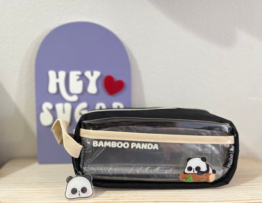 PANDA | BLACK PENCIL CASE | BACK TO SCHOOL