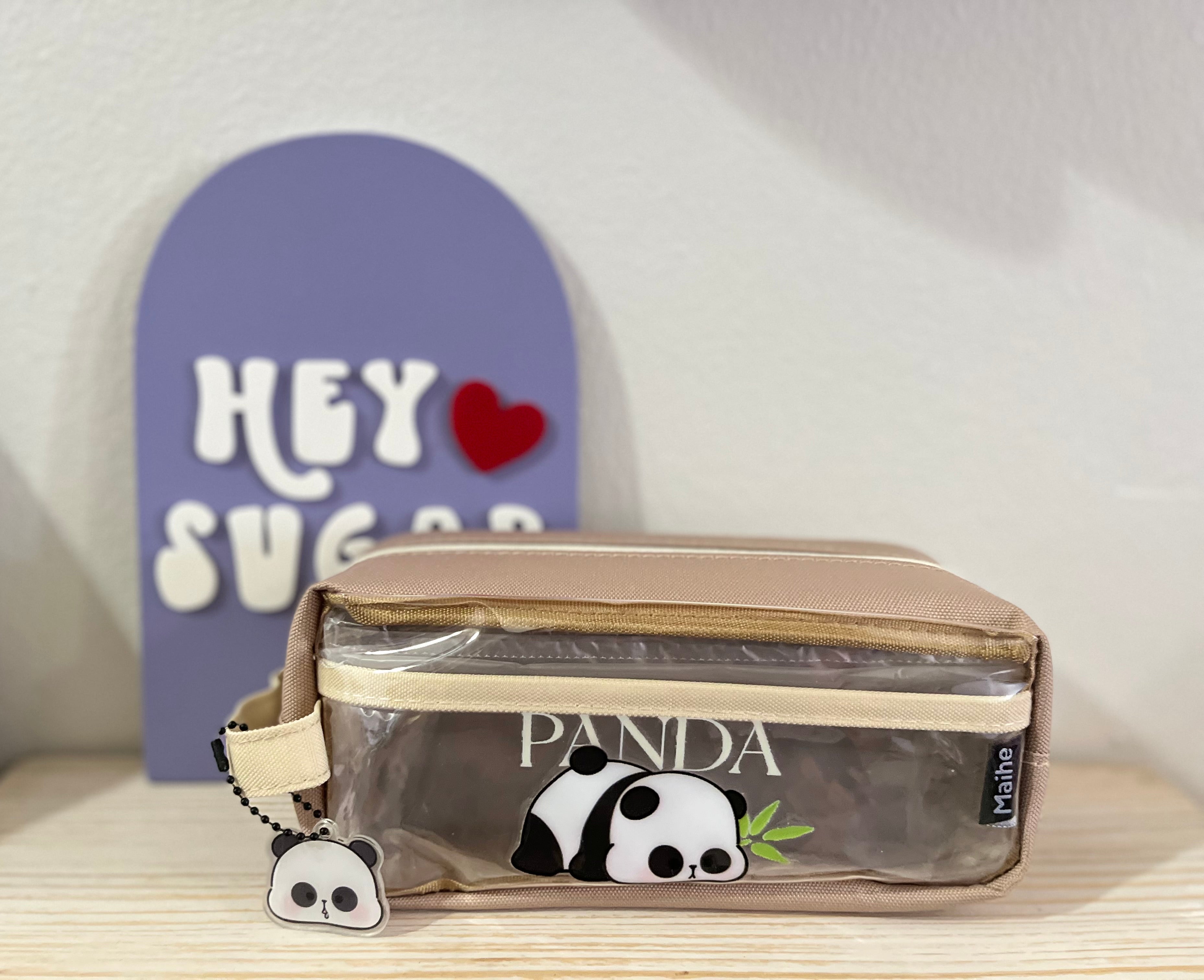 PANDA | BROWN PENCIL CASE | BACK TO SCHOOL