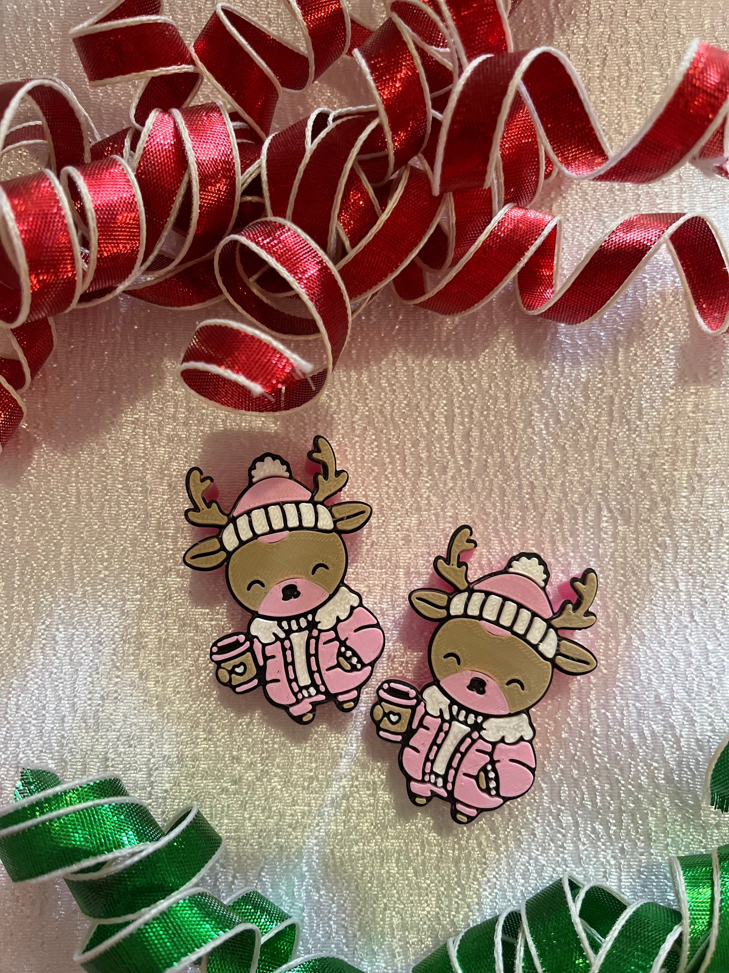 REINDEER | 3D STRAW TOPPER | SINGLE