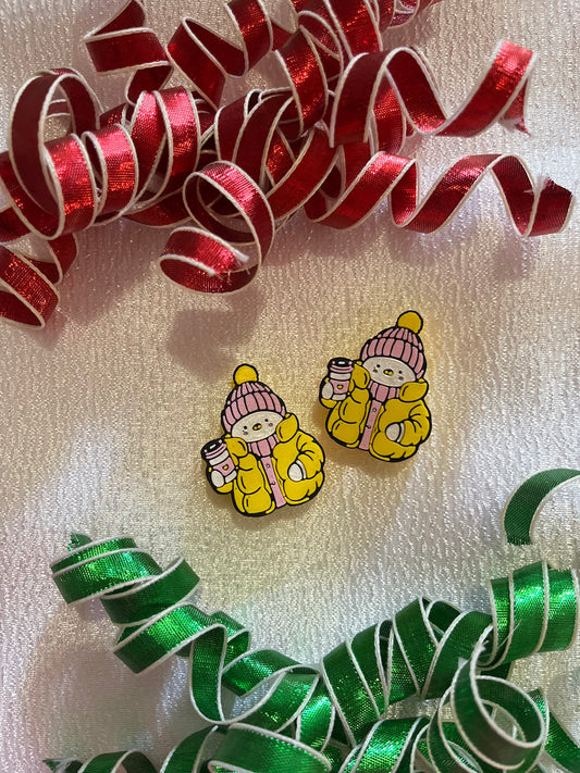 SNOWMAN | 3D STRAW TOPPER | WHOLESALE | SINGLE