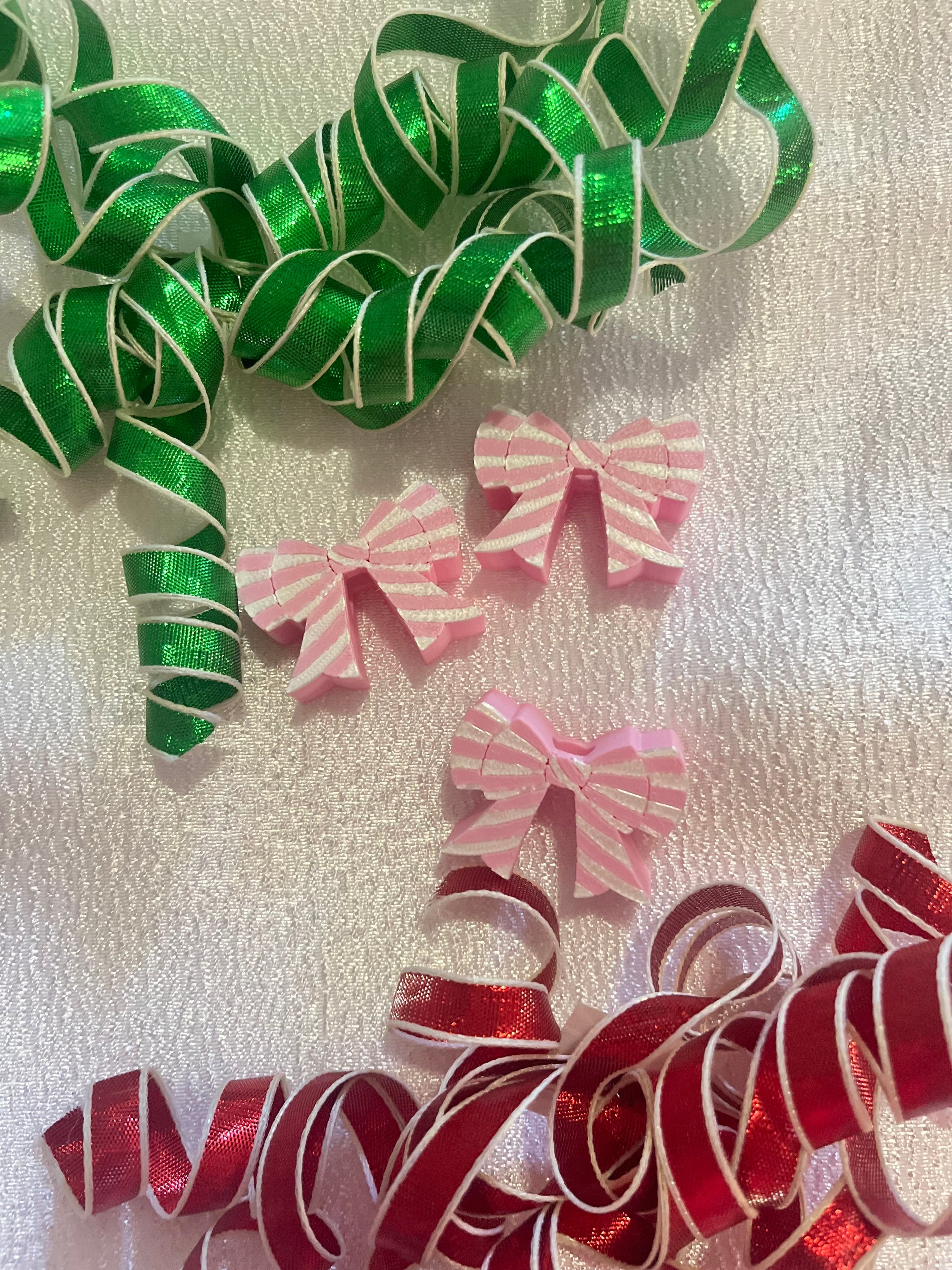 COQUETTE CANDY CANE | 3D STRAW TOPPER | SINGLE