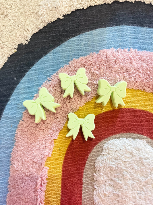 COQUETTE | MATTE GREEN | 3D STRAW TOPPER | WHOLESALE | SINGLE