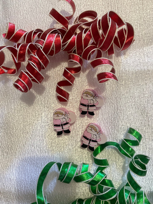 PINK SANTA | 3D STRAW TOPPER | WHOLESALE | SINGLE
