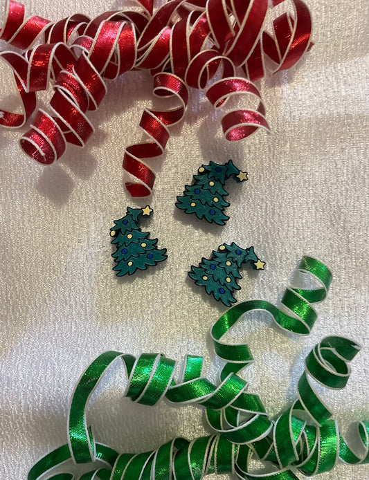 GLITTER TREE | 3D STRAW TOPPER | WHOLESALE | SINGLE