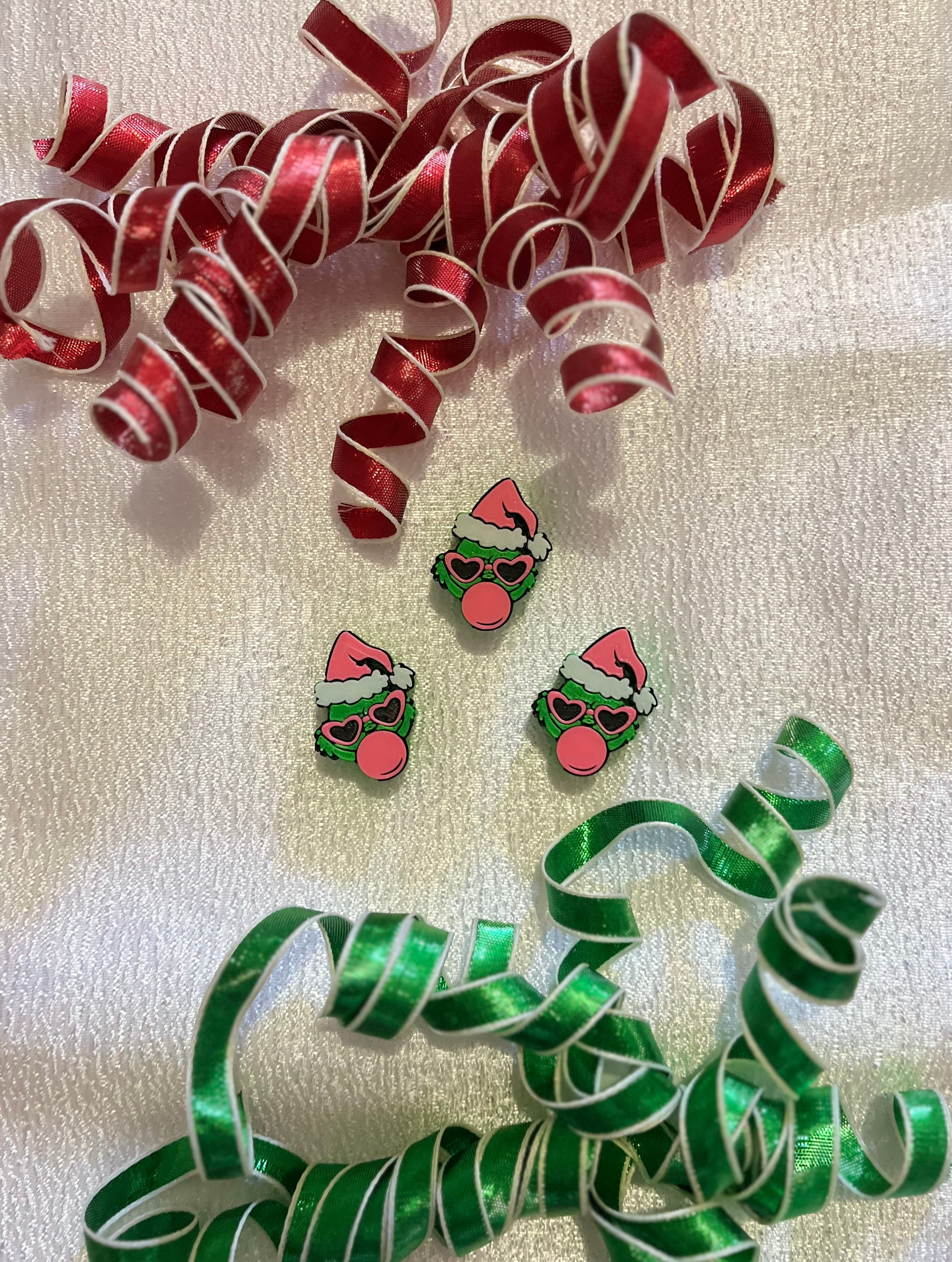 PINK GRINCH | 3D STRAW TOPPER | WHOLESALE | SINGLE