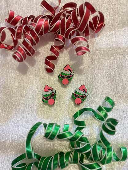PINK GRINCH | 3D STRAW TOPPER | WHOLESALE | SINGLE