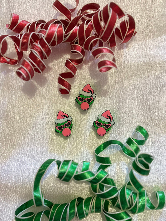 PINK GRINCH | 3D STRAW TOPPER | WHOLESALE | SINGLE