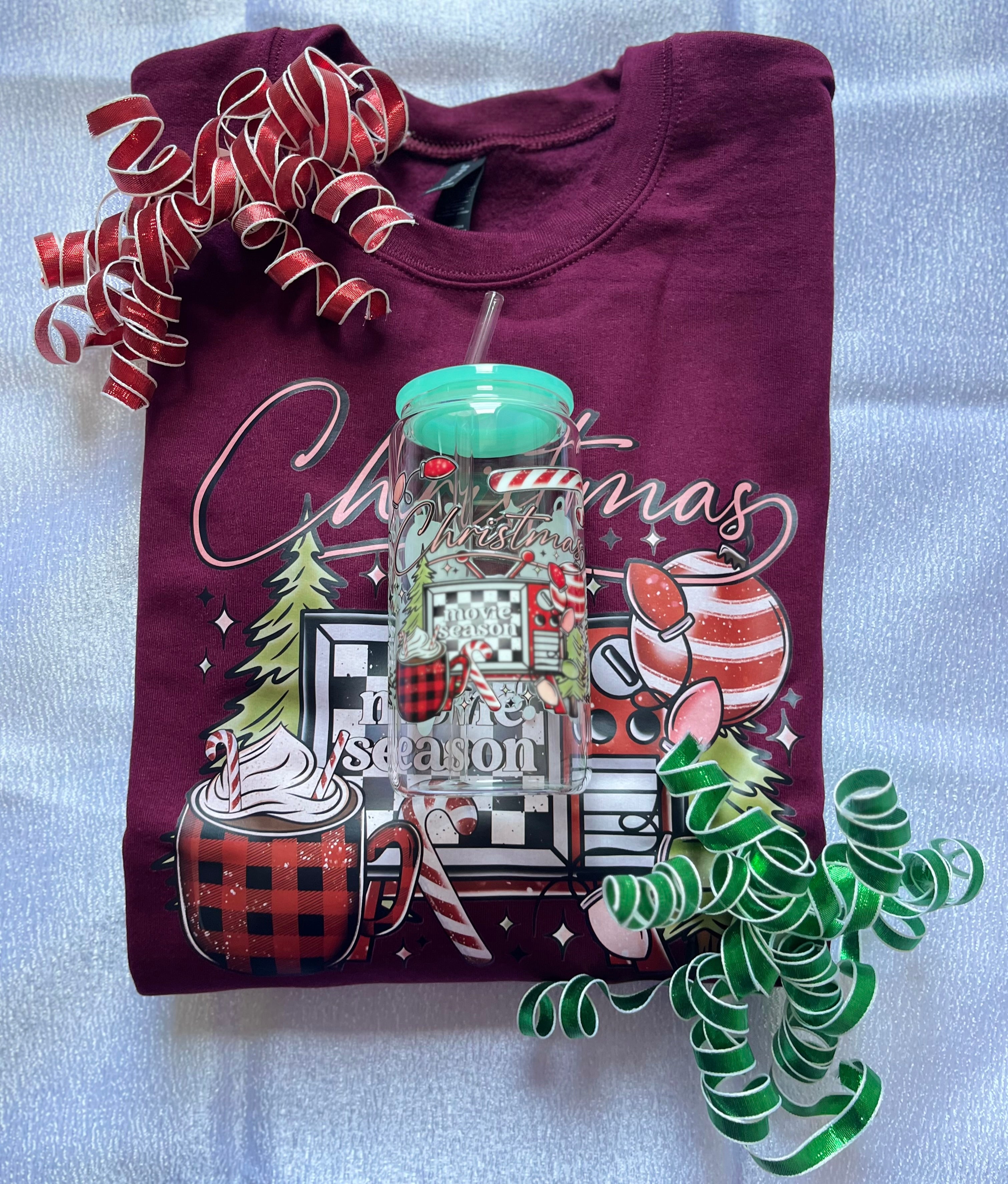 MOVIE SEASON | SWEATSHIRT | LIBBEY GLASS | SET