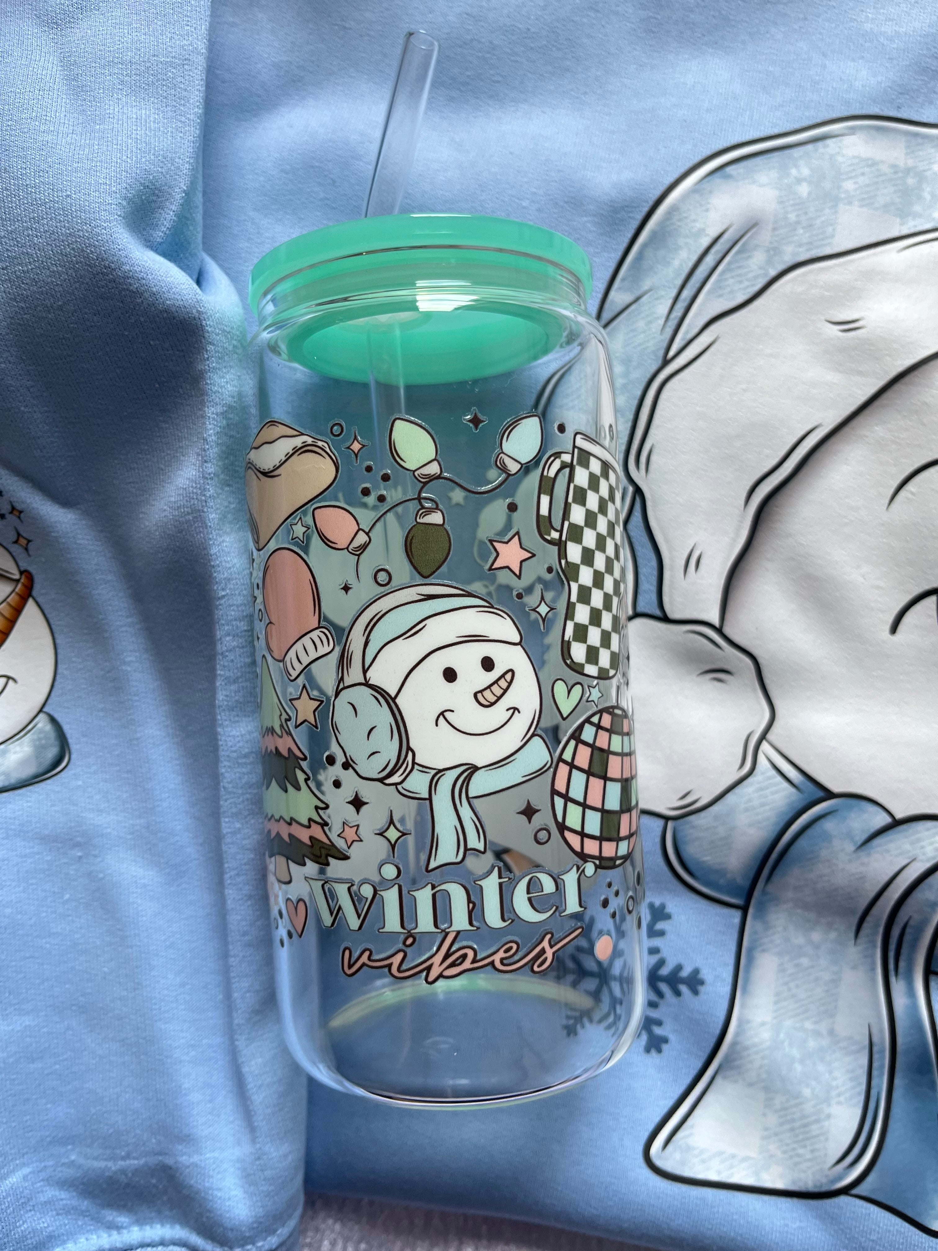 SNOWMAN | SWEATSHIRT | LIBBEY GLASS | SET