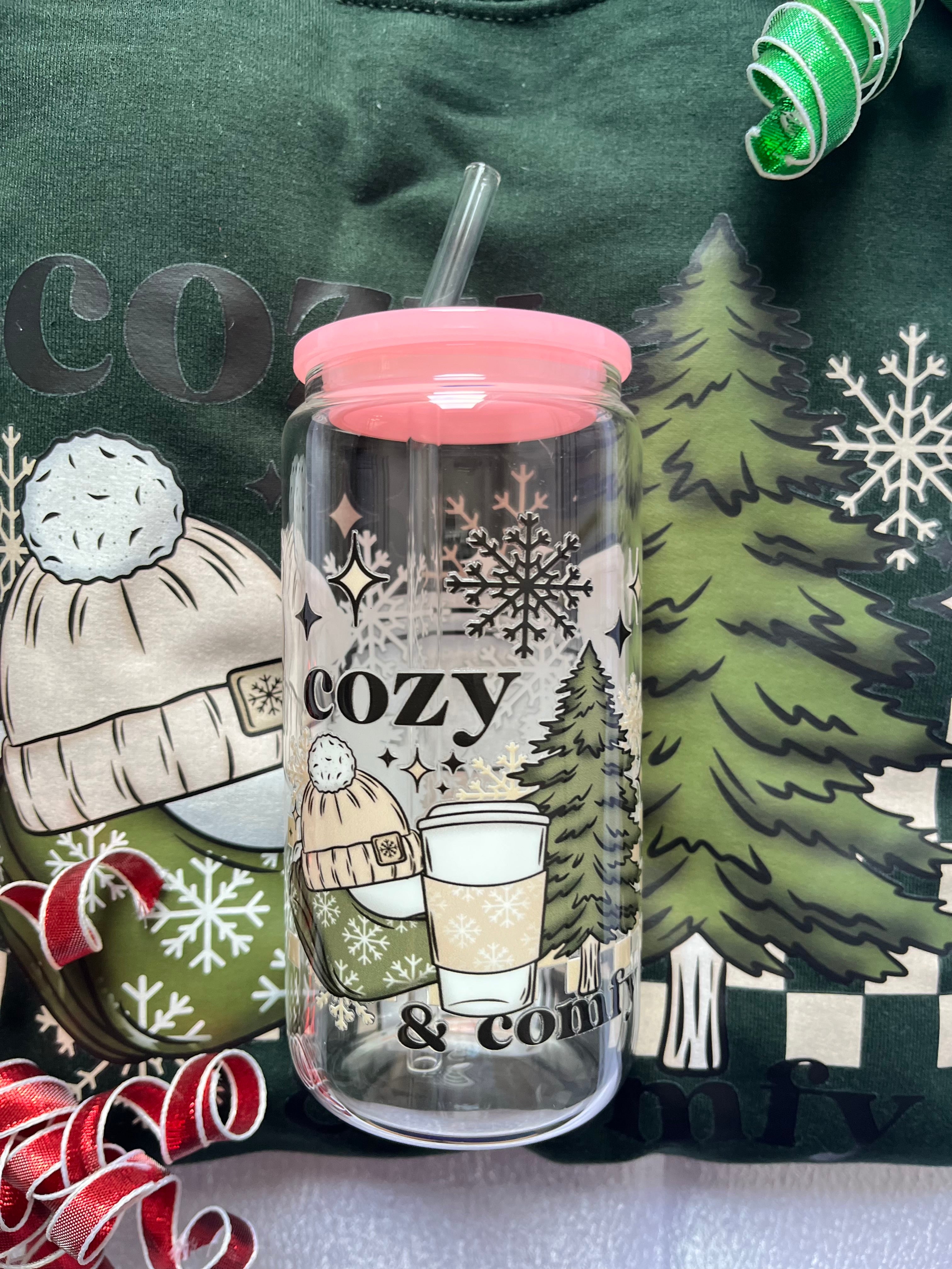 COZY & COMFY | SWEATSHIRT | LIBBEY GLASS | SET