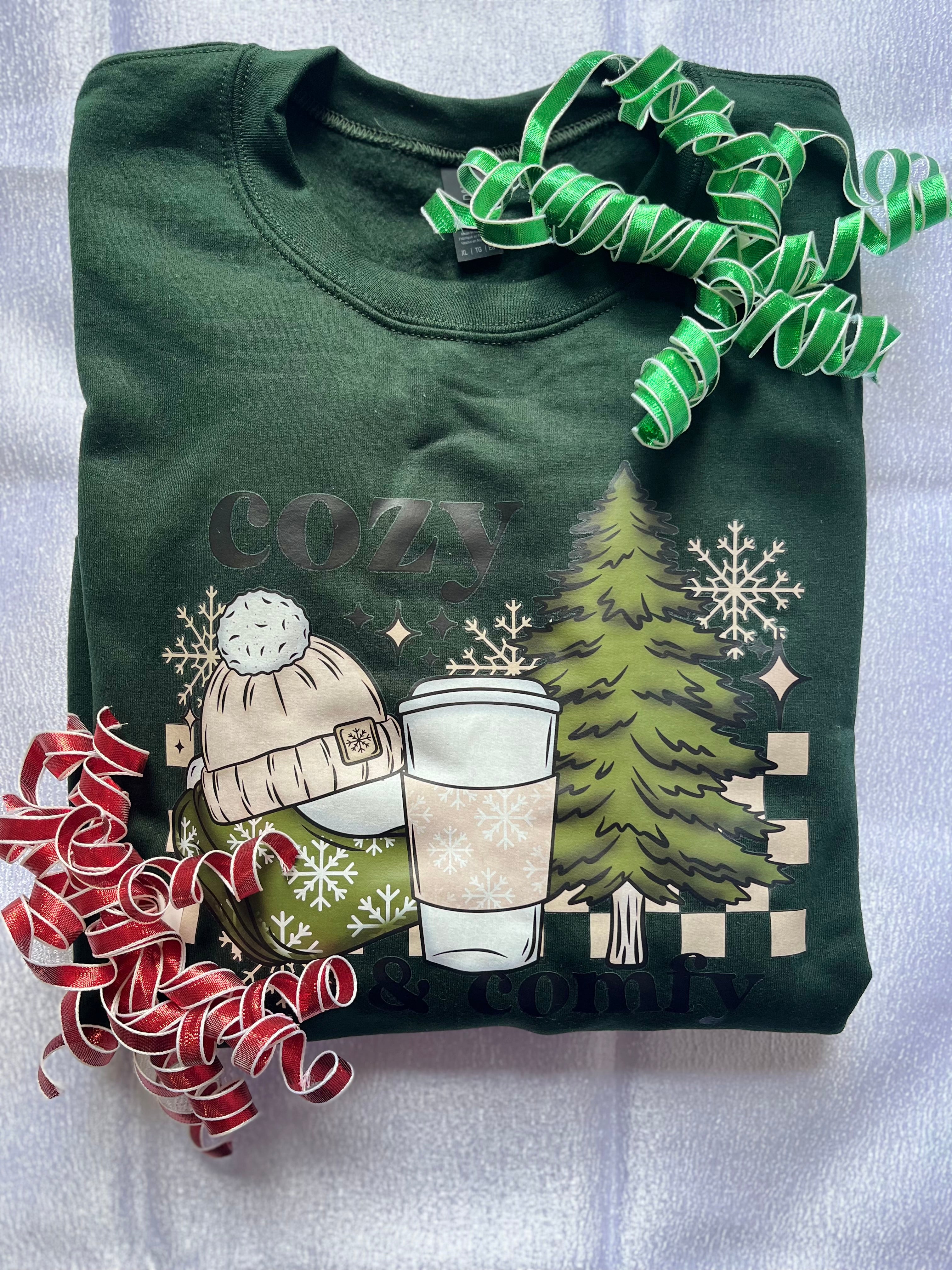 COZY & COMFY | SWEATSHIRT | LIBBEY GLASS | SET