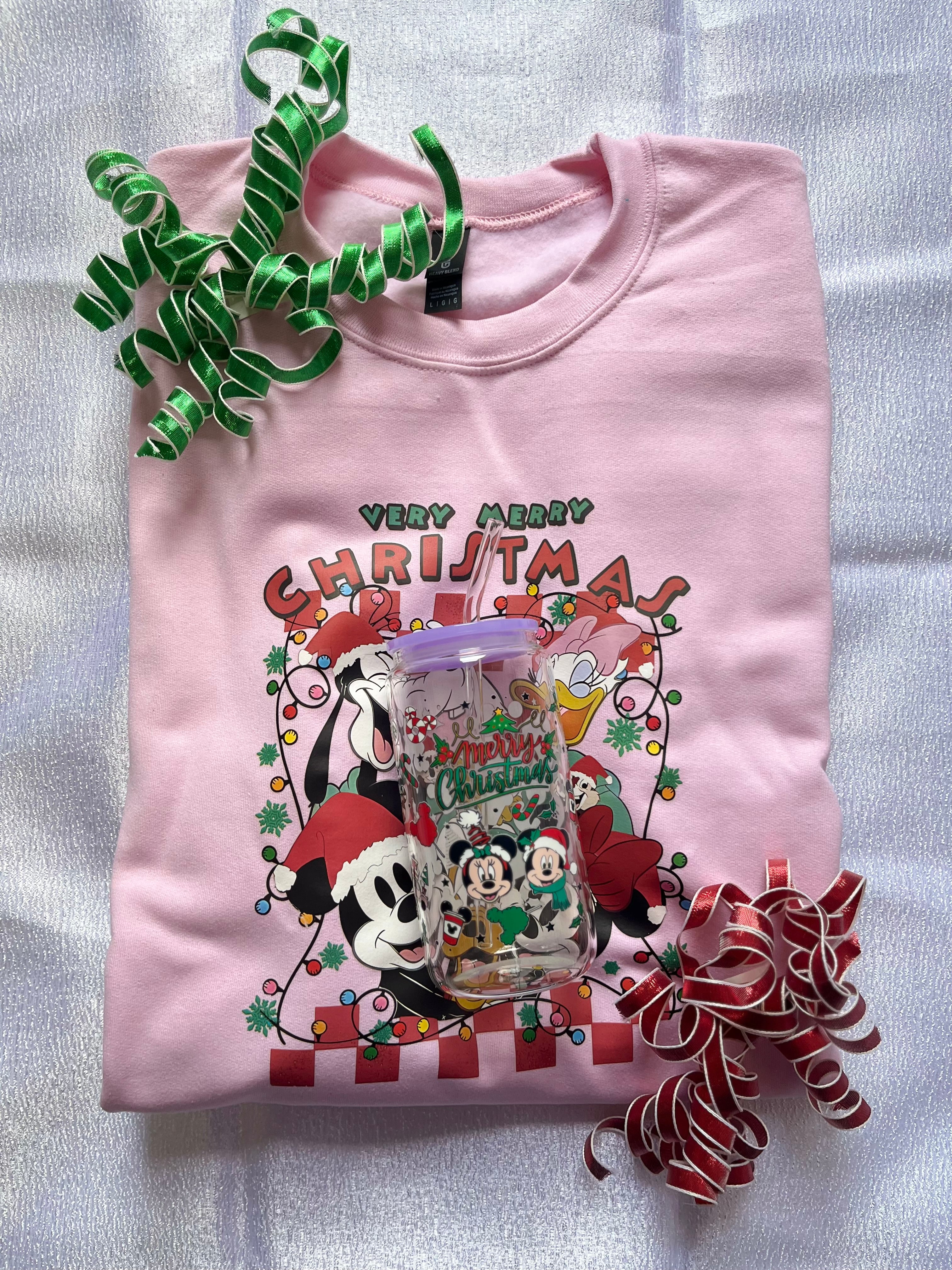 MOUSE & FRIENDS | SWEATSHIRT | LIBBEY GLASS | SET