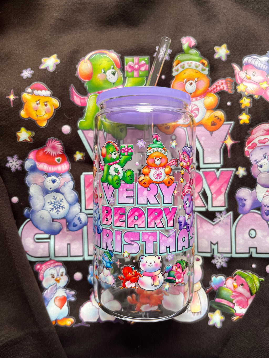 BEARS | SWEATSHIRT | LIBBEY GLASS | SET