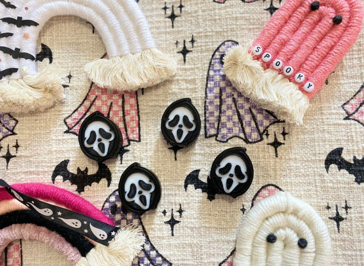 GHOST FACE 3D STRAW TOPPERS