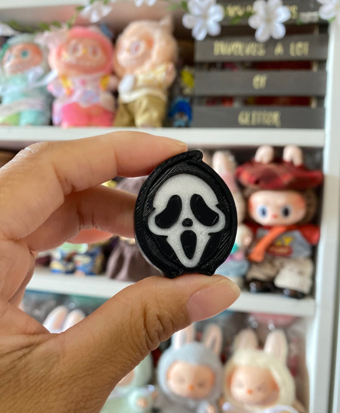 GHOST FACE 3D STRAW TOPPERS