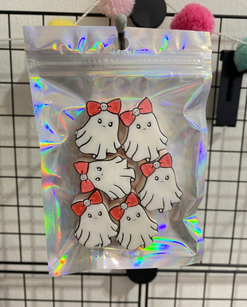 COQUETTE GHOST 3D STRAW TOPPERS