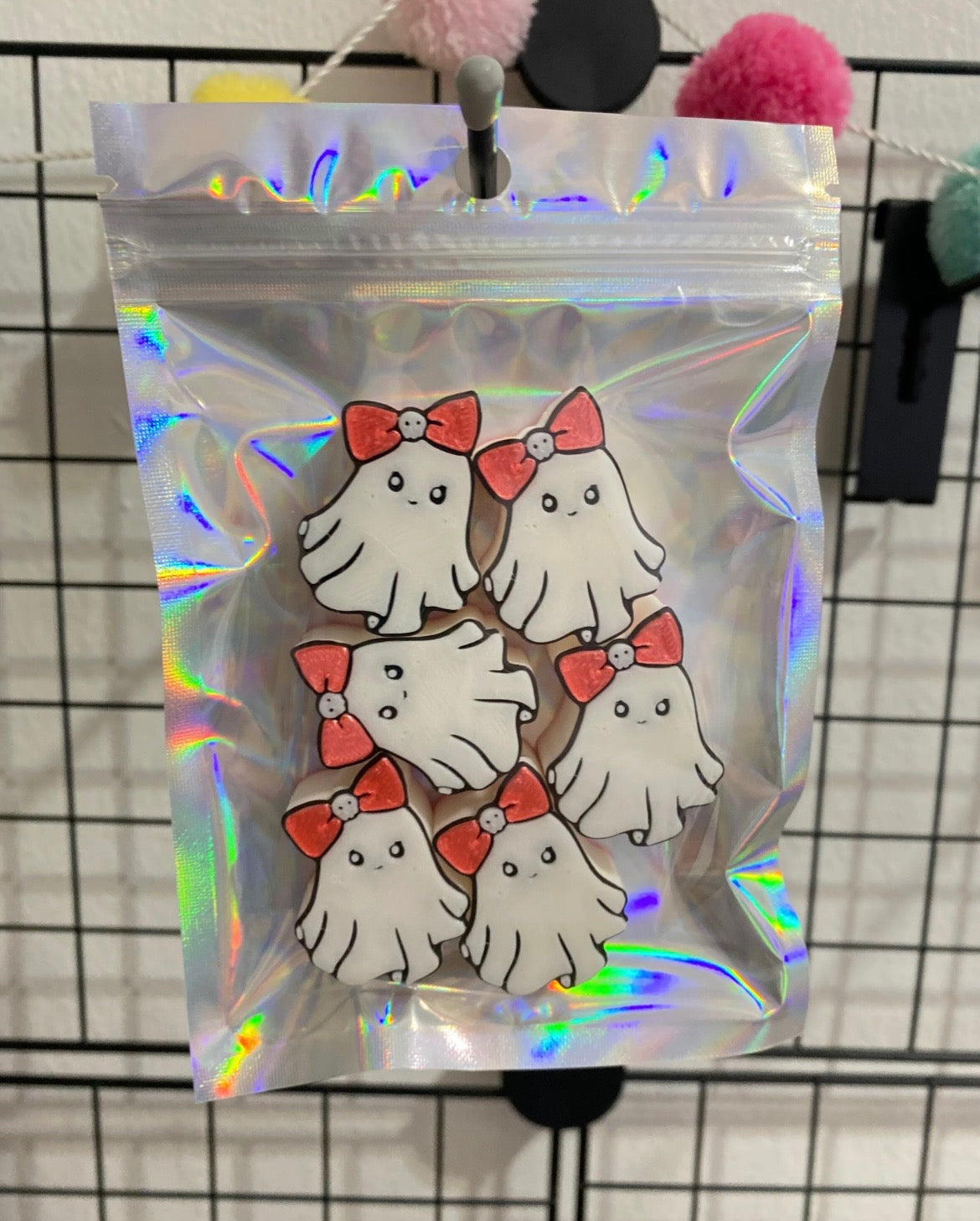 COQUETTE GHOST 3D STRAW TOPPERS