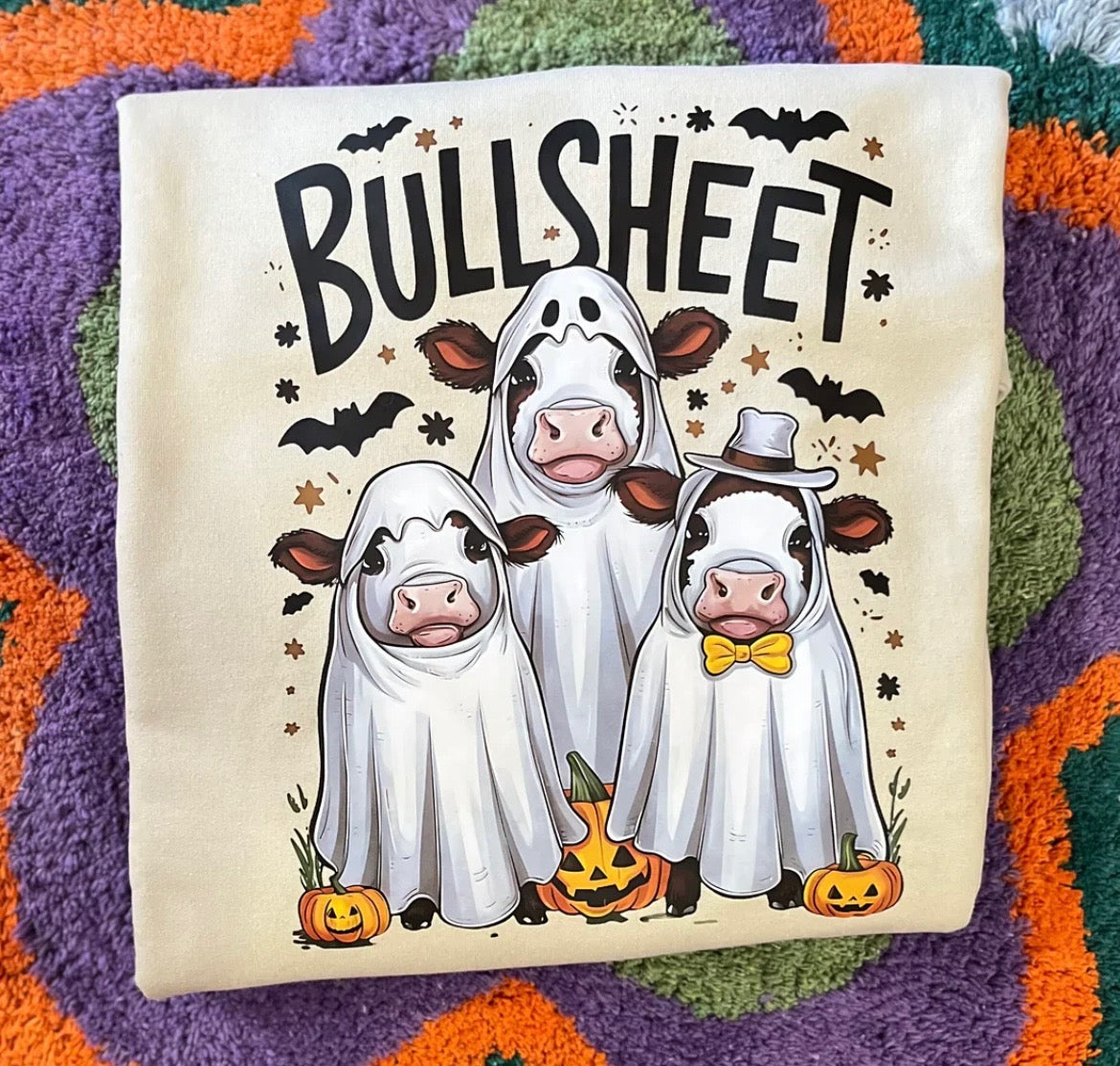 BULLSHEET COW CREWNECK