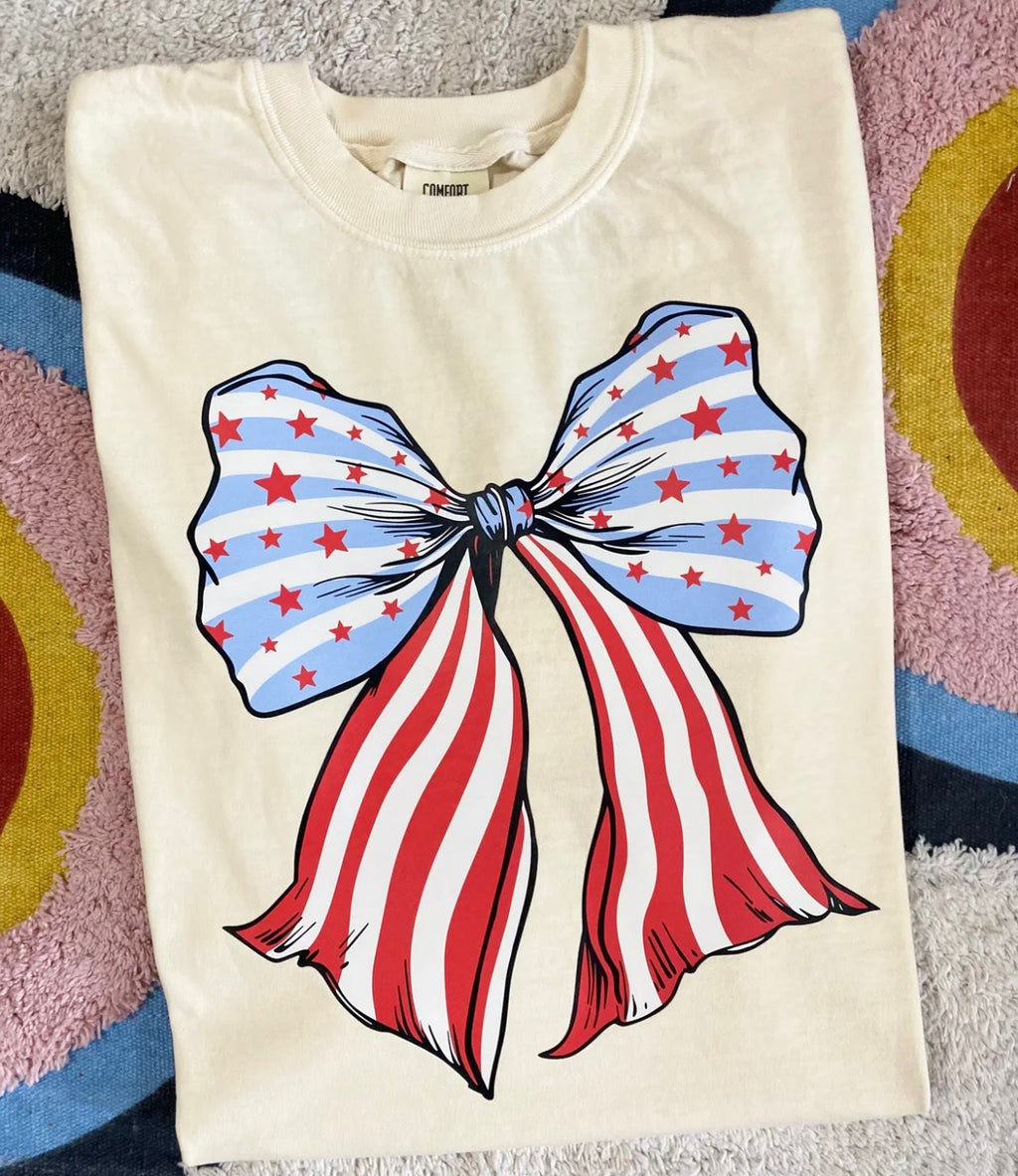 PATRIOTIC BOW T-SHIRT