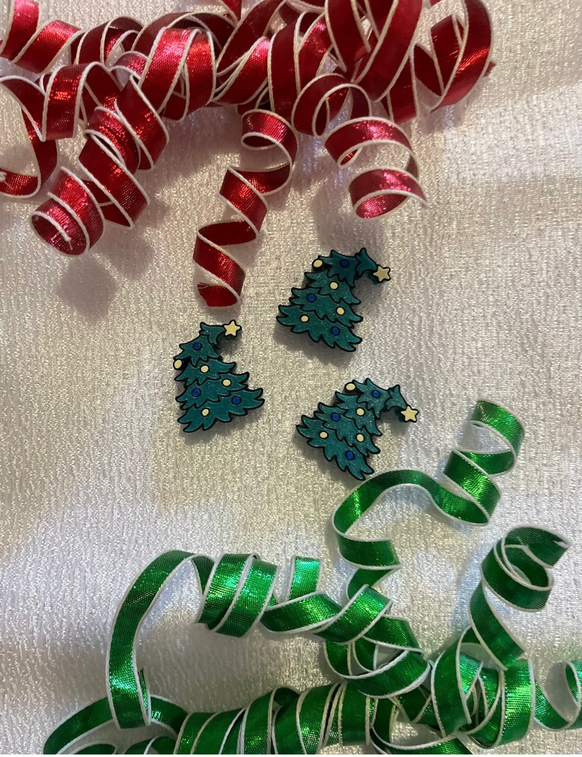 GLITTER TREE 3D STRAW TOPPERS