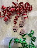PNK SANTA 3D STRAW TOPPERS