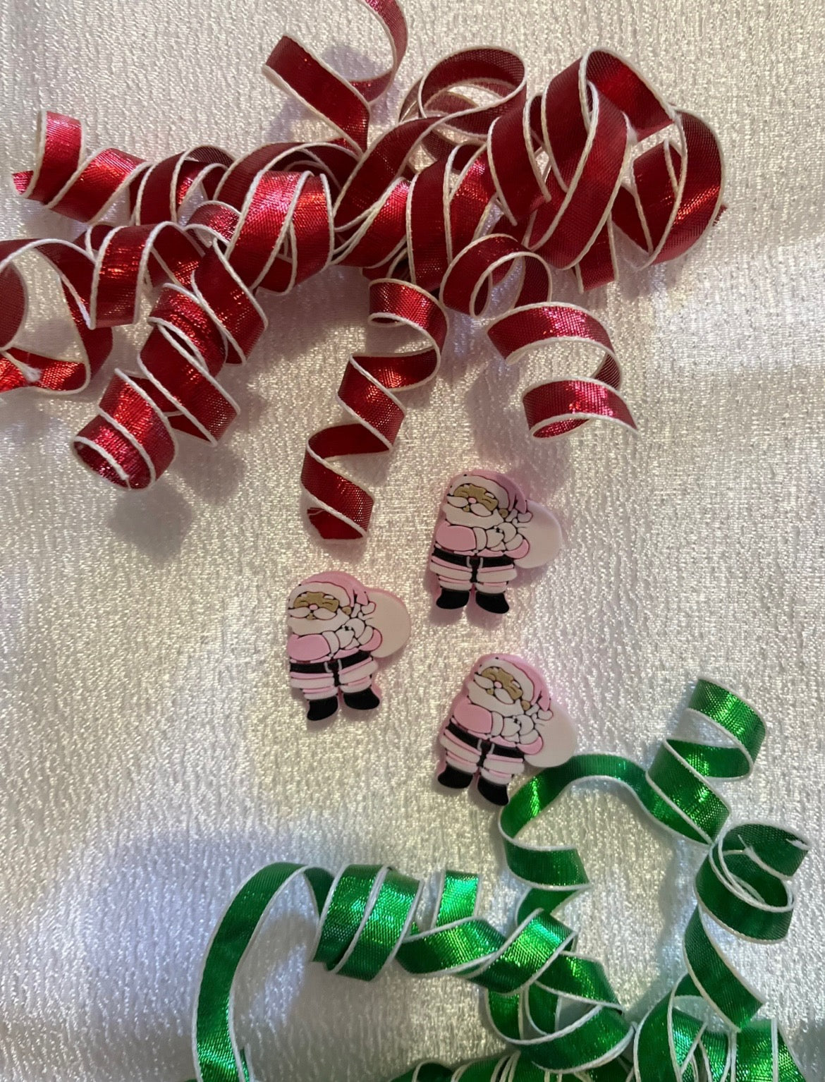 PNK SANTA 3D STRAW TOPPERS
