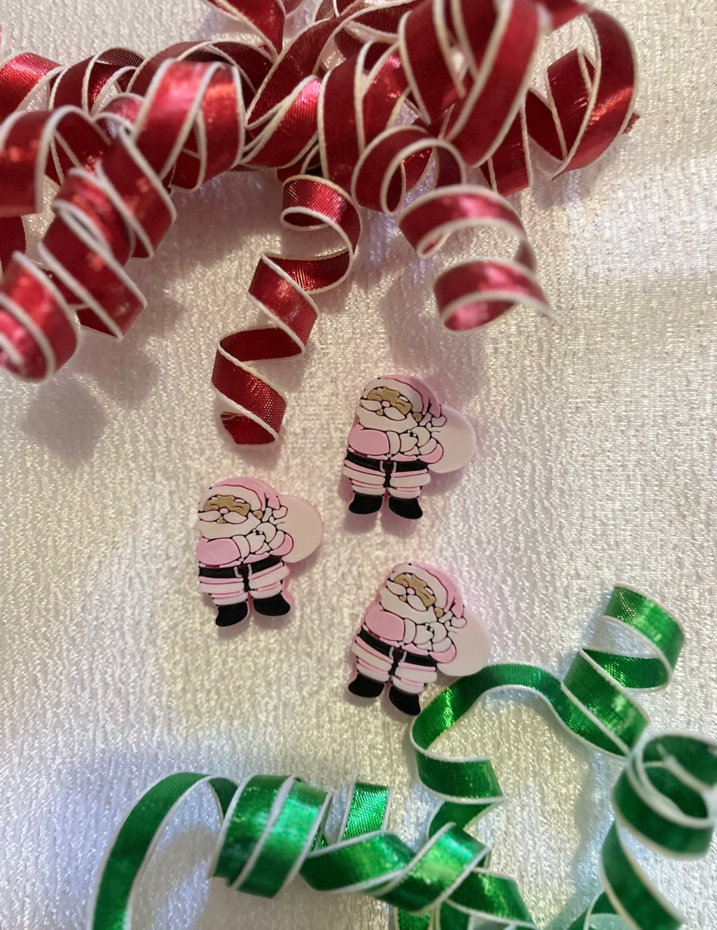 PNK SANTA 3D STRAW TOPPERS