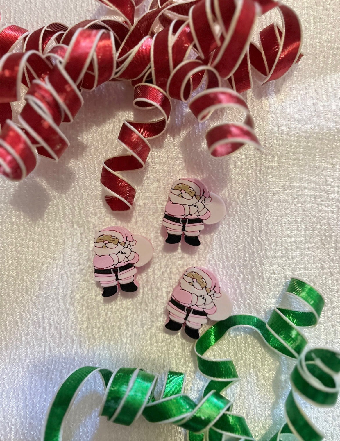 PNK SANTA 3D STRAW TOPPERS