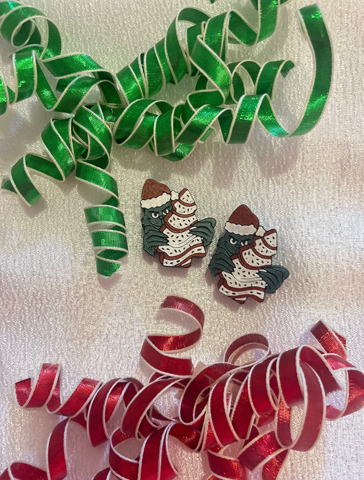 GRINCH CAKE 3D STRAW TOPPERS