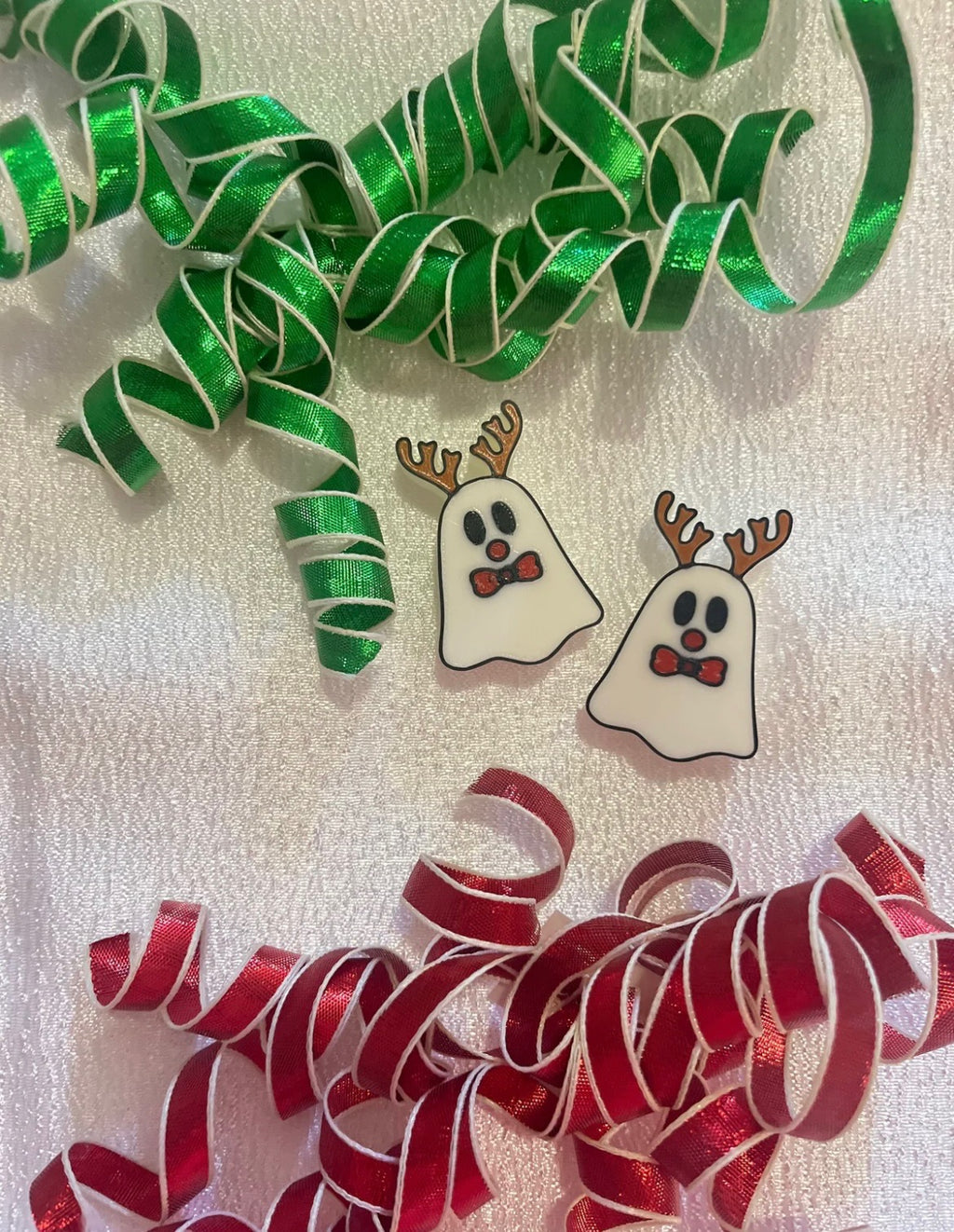 REINDEER GHOST 3D STRAW TOPPERS