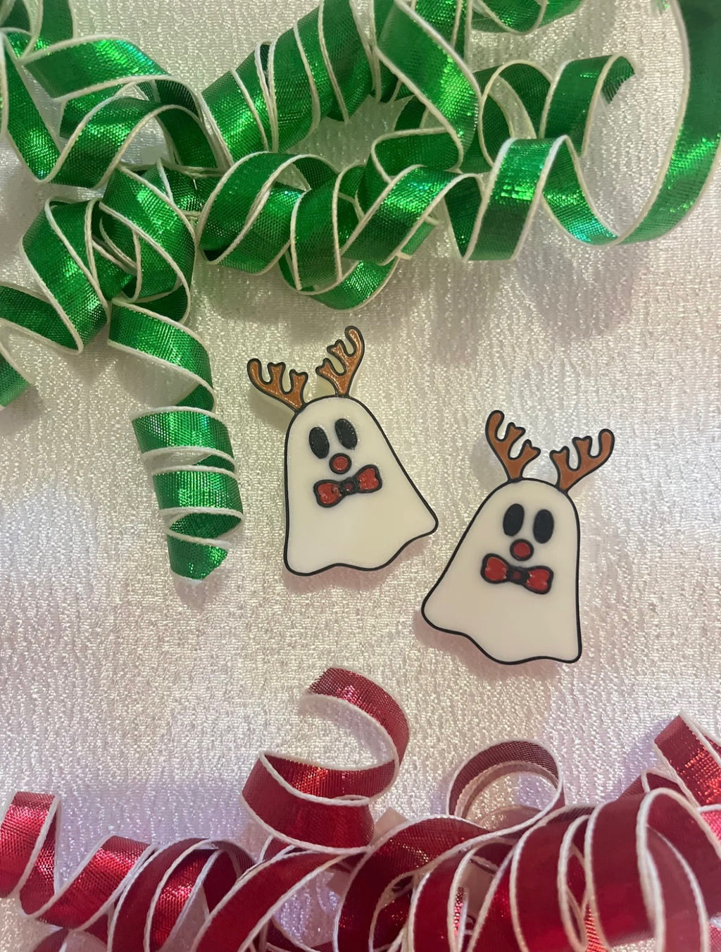 REINDEER GHOST 3D STRAW TOPPERS