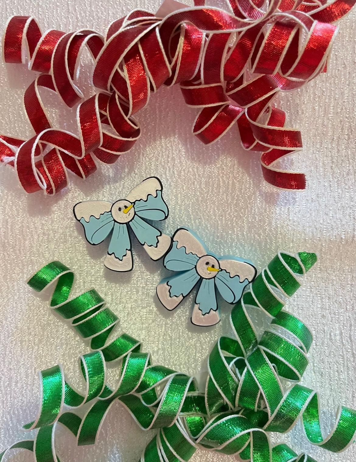 SNOWMAN COQUETTE 3D STRAW TOPPERS