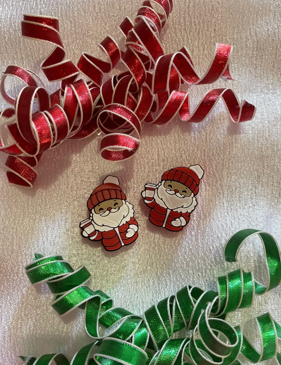 SANTA 3D STRAW TOPPER
