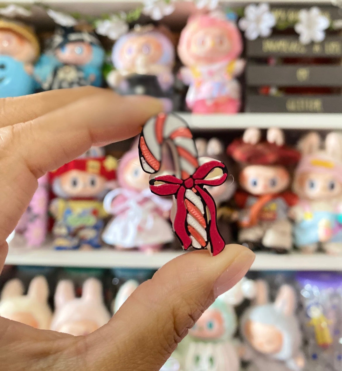 CANDY CANE 3D STRAW TOPPERS | WHOLESALE