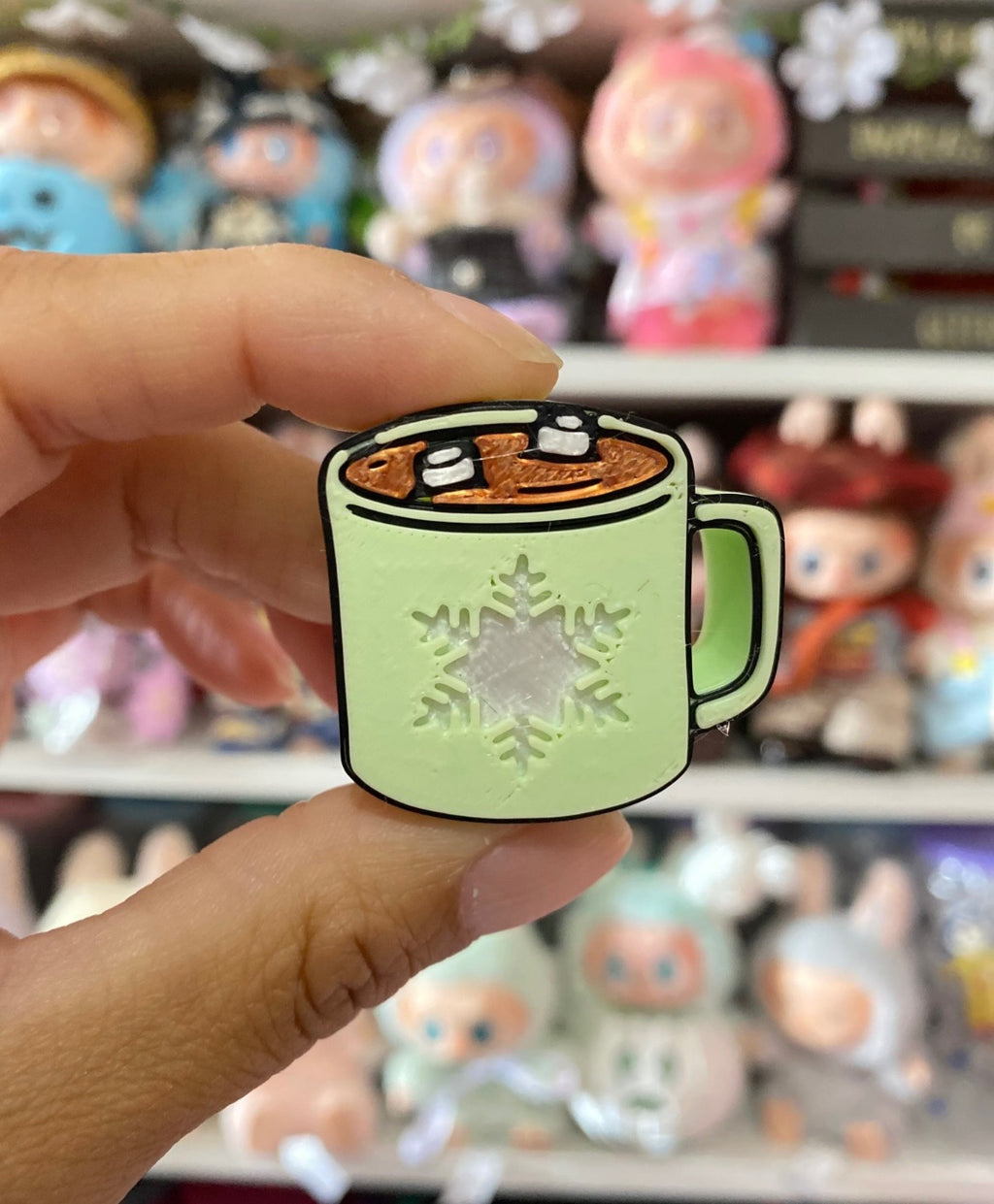 SNOWFLAKE MUG 3D STRAW TOPPERS | WHOLESALE