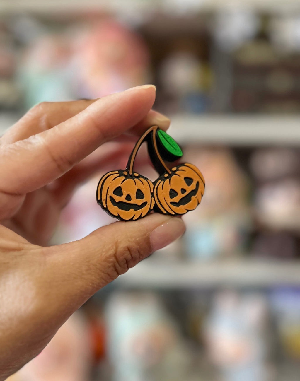 PUMPKIN CHERRY 3D STRAW TOPPERS | WHOLESALE