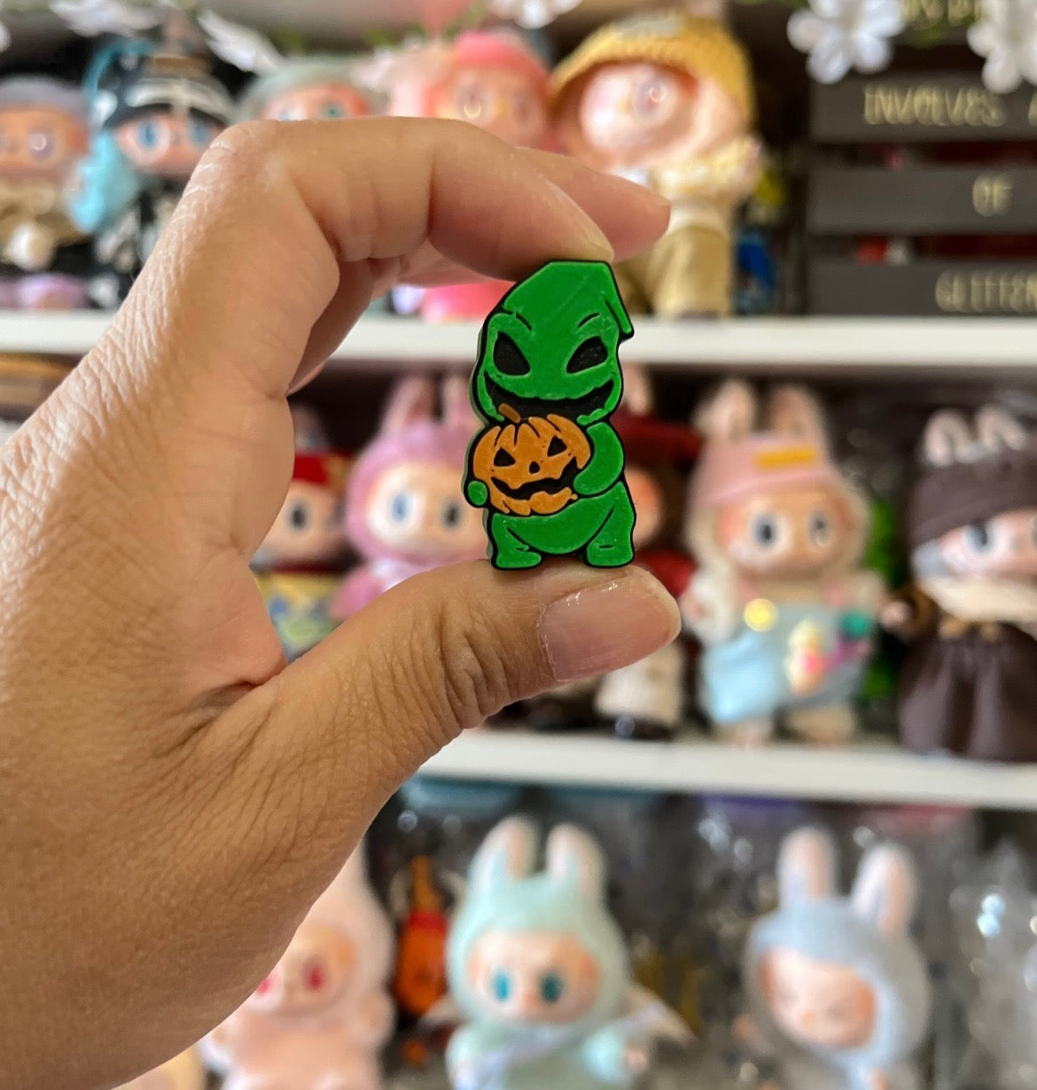 EVIL GREEN 3D STRAW TOPPERS
