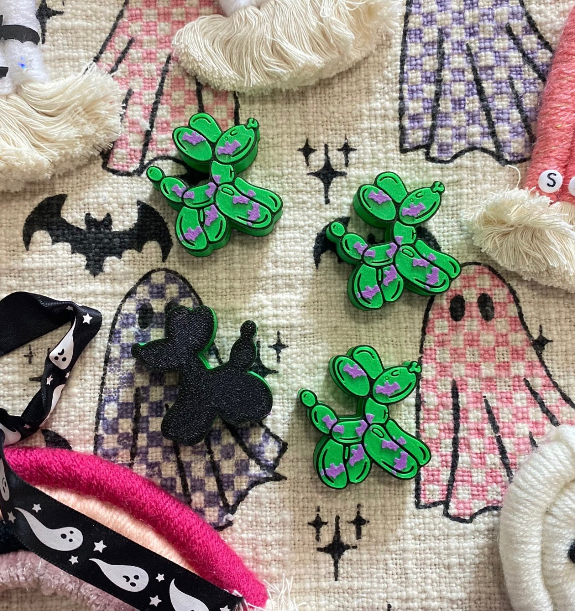 BAT BALLOON 3D STRAW TOPPERS