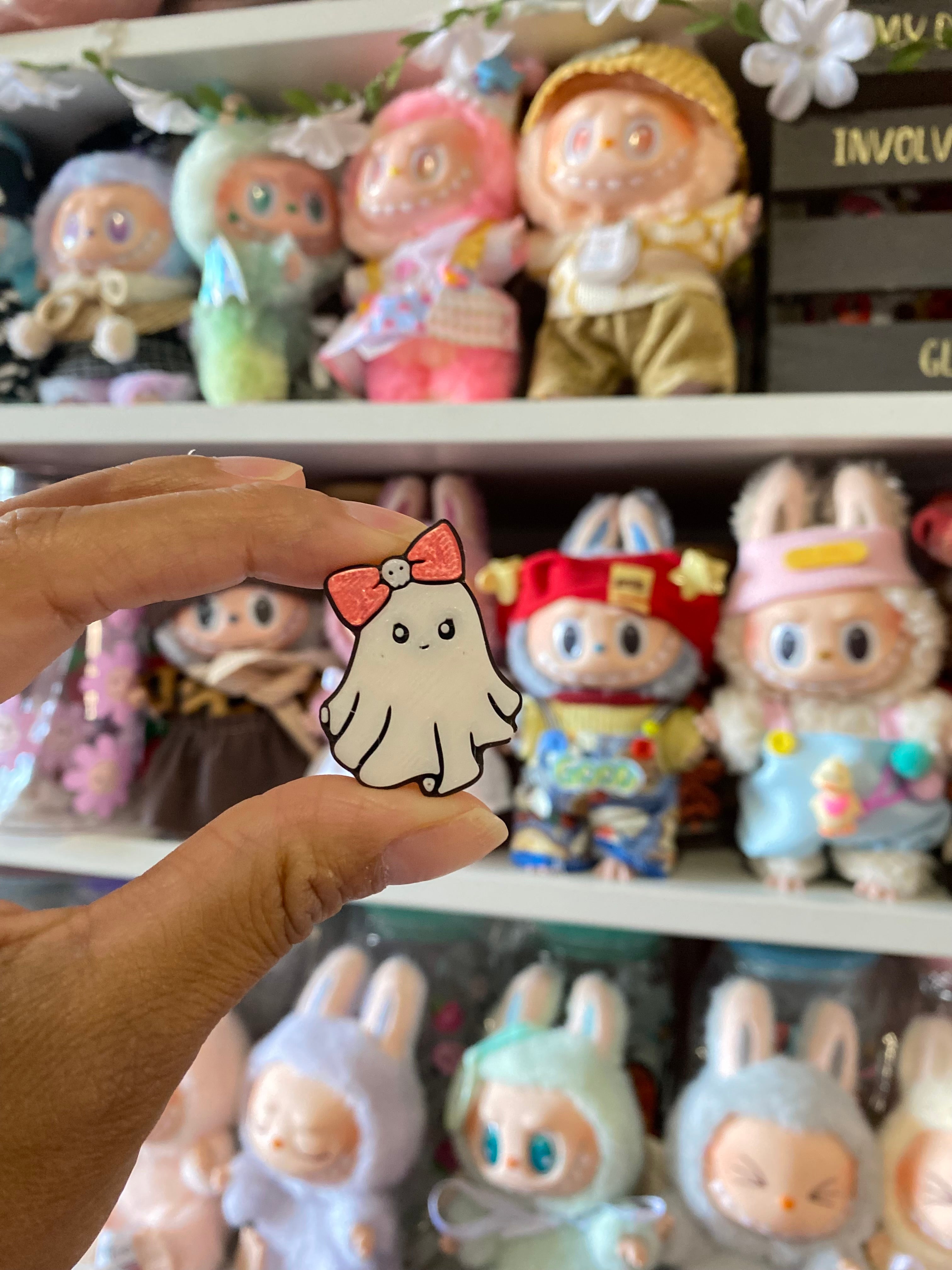 COQUETTE GHOST | 3D STRAW TOPPER | SINGLE